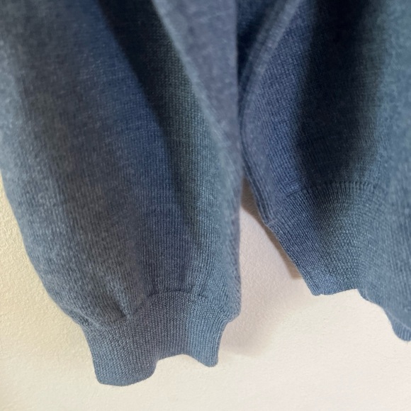 Brooks Brothers Blue Crewneck Sweater merino wool 312 - Picture 9 of 10